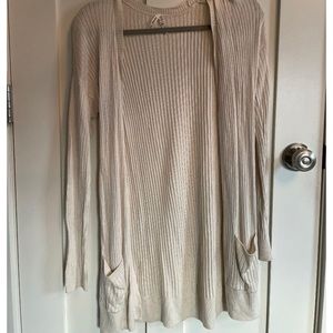 Tan long sleeve cardigan